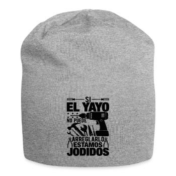 Si El Yayo Ne Peut Pas Le Réparer - Bonnet en jersey - gris chiné - Devant