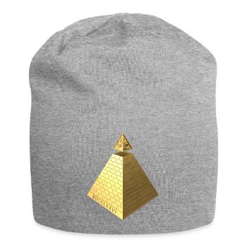Illuminati Pyramid Gold 3D - Jersey-Beanie - Grau meliert - Vorne
