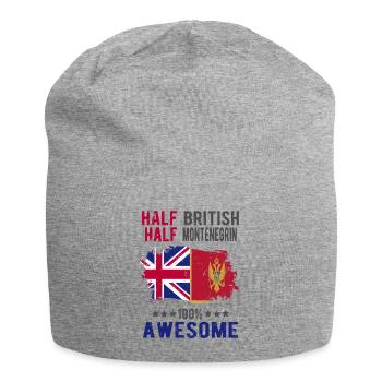 Moitié britannique moitié monténégrin - Bonnet en jersey - gris chiné - Devant