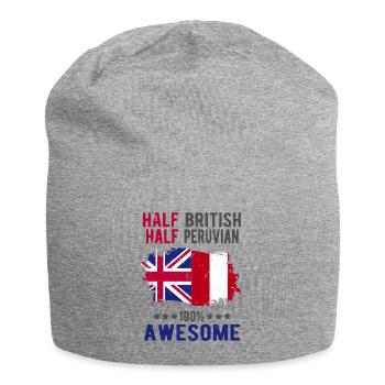 Moitié britannique moitié péruvien - Bonnet en jersey - gris chiné - Devant