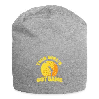 Dieses Mädchen Bekam Spiel-golfspieler-golfspieler - Jersey-Beanie - Grau meliert - Vorne