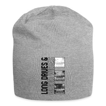 Long Drives Good Vibes Chemise, Vacances à la plage - Bonnet en jersey - gris chiné - Devant