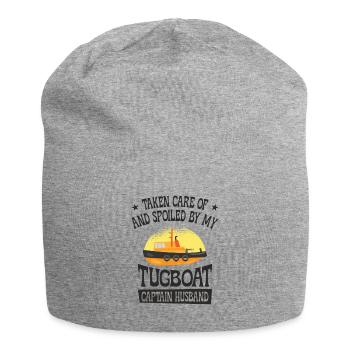 Tugboat Spoiled Tugboat Captain Ehemann Segeln - Jersey-Beanie - Grau meliert - Vorne