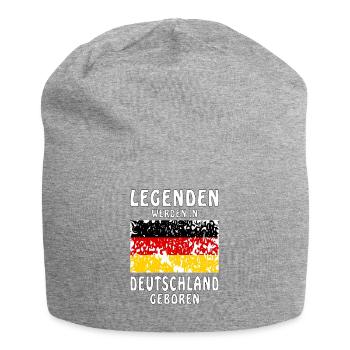 LEGENDEN WERDEN IN DEUTSCHLAND GEBOREN - Jersey-Beanie - Grau meliert - Vorne