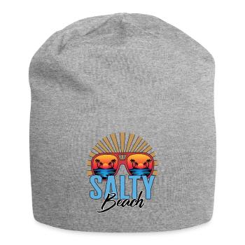 Chemise de lunettes de soleil Salty Beach, vacances en famille - Bonnet en jersey - gris chiné - Devant