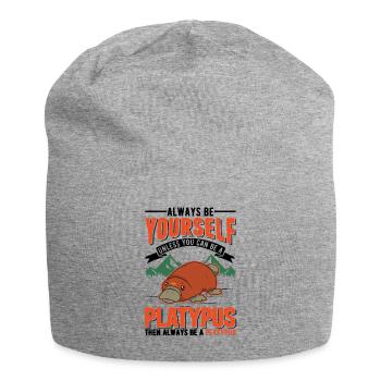 Ornithorynque Cadeau Ornithorynque - Bonnet en jersey - gris chiné - Devant