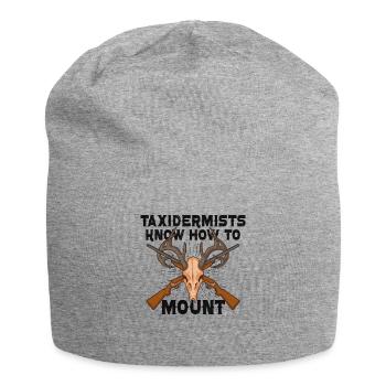 Drôle de taxidermiste taxidermie trophée de chasse - Bonnet en jersey - gris chiné - Devant