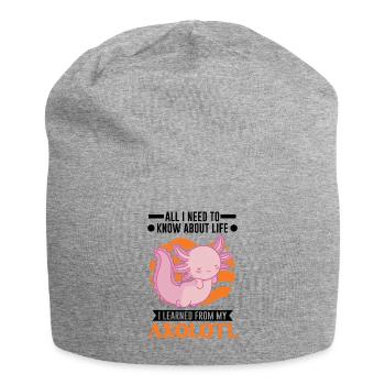 Axolotl Cadeau Queue Lurch - Bonnet en jersey - gris chiné - Devant