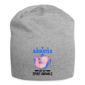 Axolotl Spirit Animal Tail Lurch - Jersey Beanie - heather grey - Front