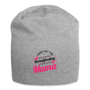 Breastfeeding Normalized Proud Full Time - Jersey Beanie - heather grey - Front
