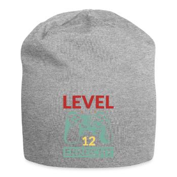 Level 12 Erreicht Gamer - Jersey-Beanie - Grau meliert - Vorne