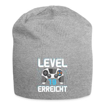 Level 18 Erreicht Gamer - Jersey-Beanie - Grau meliert - Vorne