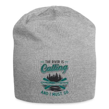 La rivière m’appelle et je dois faire du kayak - Bonnet en jersey - gris chiné - Devant