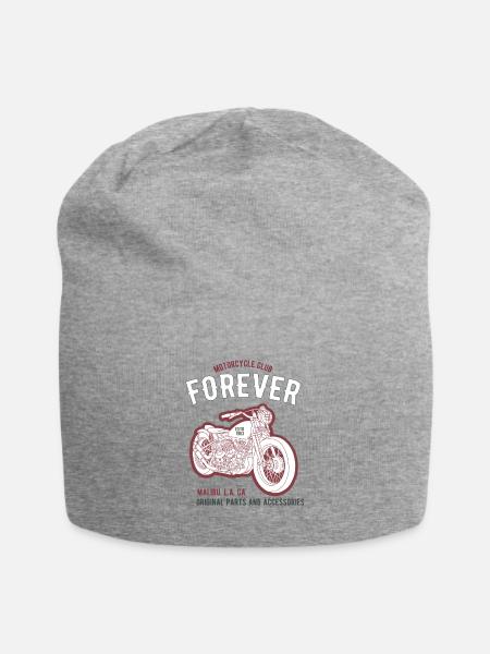 Biker, Motorradfahrer - Jersey-Beanie - Grau meliert