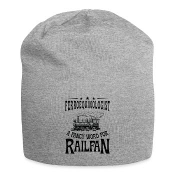 Ferroequinologist Eisenbahn Eisenbahnfan - Jersey-Beanie - Grau meliert - Vorne
