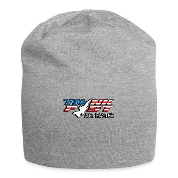 Jet Fighter Pilot Think Fast Act Faster Aviation - Jersey Beanie - heather grey - Front