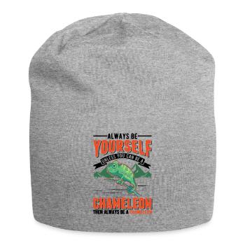 Chameleon Gift Chameleon - Jersey Beanie - heather grey - Front