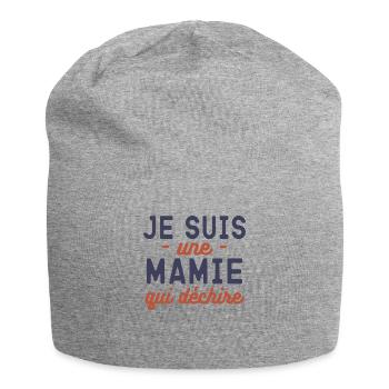 Annonce De Grossesse Pour Mamie - Bonnet en jersey - gris chiné - Devant
