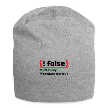 Programmierer Programmierung Software Coding Encoder - Jersey-Beanie - Grau meliert - Vorne