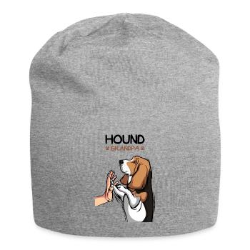 Basset Hound Grandpa Dogs - Jersey Beanie - heather grey - Front