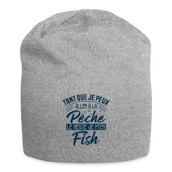 Pêche Humour Le Reste Je M'en Fish Cadeau Pêcheur - Bonnet en jersey - gris chiné - Devant
