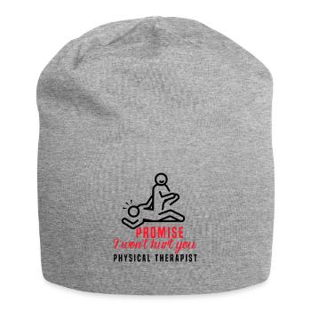 Physiotherapeut Lustiges Versprechen, dass ich - Jersey-Beanie - Grau meliert - Vorne