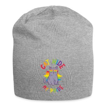Katze Verstecke meinen Stolz LGBT-Katzen und - Jersey-Beanie - Grau meliert - Vorne