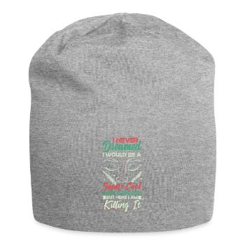 Cool Nose Surgeon Rhinoplasty Cosmetic Nose - Jersey Beanie - heather grey - Front