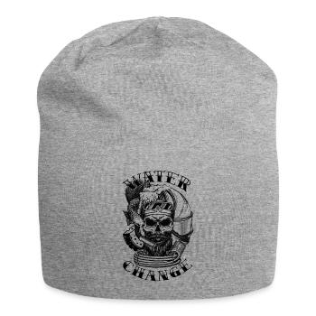 Fischhalter Tropische Fische Wasserwechsel - Jersey-Beanie - Grau meliert - Vorne