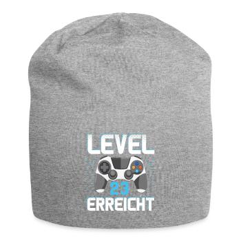 Level 23 Erreicht Gamer - Jersey-Beanie - Grau meliert - Vorne