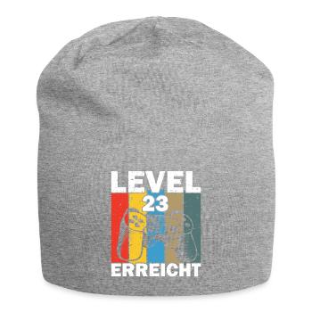 Level 23 Erreicht Gamer - Jersey-Beanie - Grau meliert - Vorne