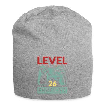 Level 26 Erreicht Gamer - Jersey-Beanie - Grau meliert - Vorne