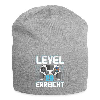 Level 28 Erreicht Gamer - Jersey-Beanie - Grau meliert - Vorne