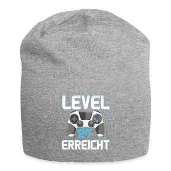 Level 27 Erreicht Gamer - Jersey-Beanie - Grau meliert - Vorne