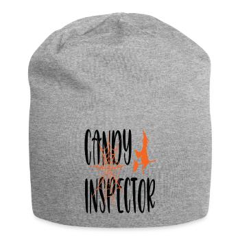 candy inspector - Jersey Beanie - heather grey - Front