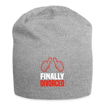 Scheidung Trennung Ehe Ex Scheidungsparty - Jersey-Beanie - Grau meliert - Vorne
