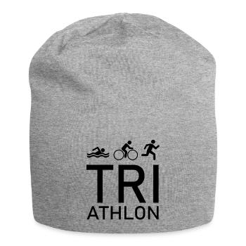 triathlon - Bonnet en jersey - gris chiné - Devant