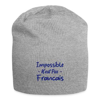 Impossible n est pas francais - Bonnet en jersey - gris chiné - Devant
