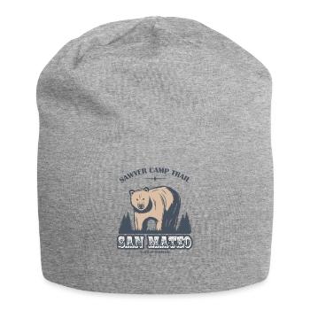 Sawyer Camp Trail San Mateo California Bear Sanctuary - Jersey Beanie - heather grey - Front