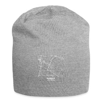 Norwalk California Adventure Coordinaten Road Map - Jersey Beanie - heather grey - Front