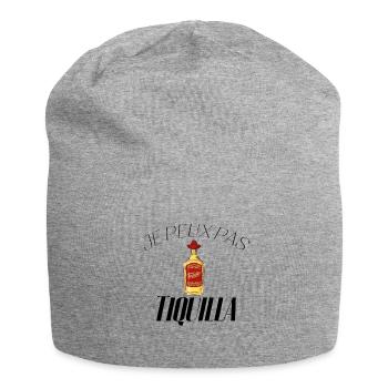 Je peux pas j'ai Tequila - Bonnet en jersey - gris chiné - Devant