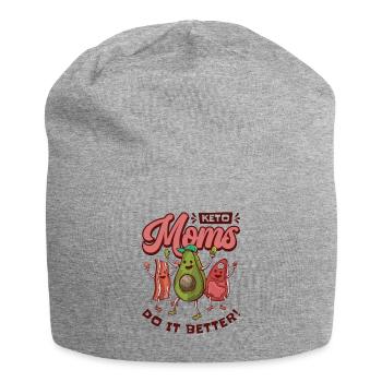 Keto Mom Ernährungsberaterin Ketogenes Essen - Jersey-Beanie - Grau meliert - Vorne