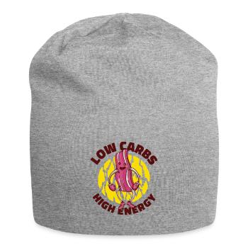 Keto-Diätassistent Low Carb Lebensmittel - Jersey-Beanie - Grau meliert - Vorne