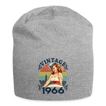 Retro Pin-up Girl Vintage 1966, 56 ans - Bonnet en jersey - gris chiné - Devant