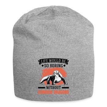 Komodo Dragon Monitor Lizard Gift Komodo Dragon Monitor yano - Jersey Beanie - heather grey - Front