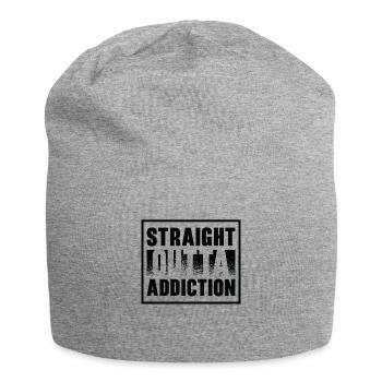 Suchtkranke Genesungskrieger Patienten mit - Jersey-Beanie - Grau meliert - Vorne