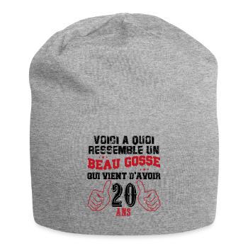 voici à quoi ressemble un bogosse de 20 ans - Bonnet en jersey - gris chiné - Devant