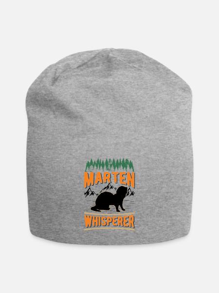 Marder Flüsterer Baummarder - Jersey-Beanie - Grau meliert
