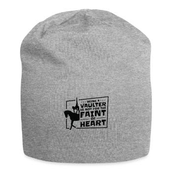 Pferdesport Voltigieren Voltigierer Reiten - Jersey-Beanie - Grau meliert - Vorne