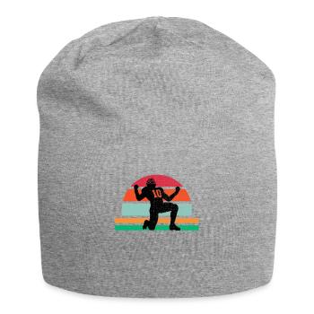 Retro Vintage American Football Sport - Jersey-Beanie - Grau meliert - Vorne